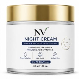 NV Night Cream with Niacinamide, Hyaluronic Acid & Vitamin E – 50g