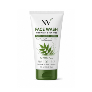NV Face Wash with Neem & Tea Tree – Deep Cleansing Face Wash for All Skin Types (100ml)